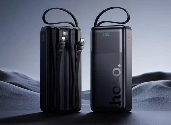 Hoco J156A Founder 22.5W+PD20W fully compatible power bank with four cables(20000mAh) black