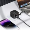 Hoco C154A Changer PD20W+QC3.0 charger with telescopic cable(EU) black