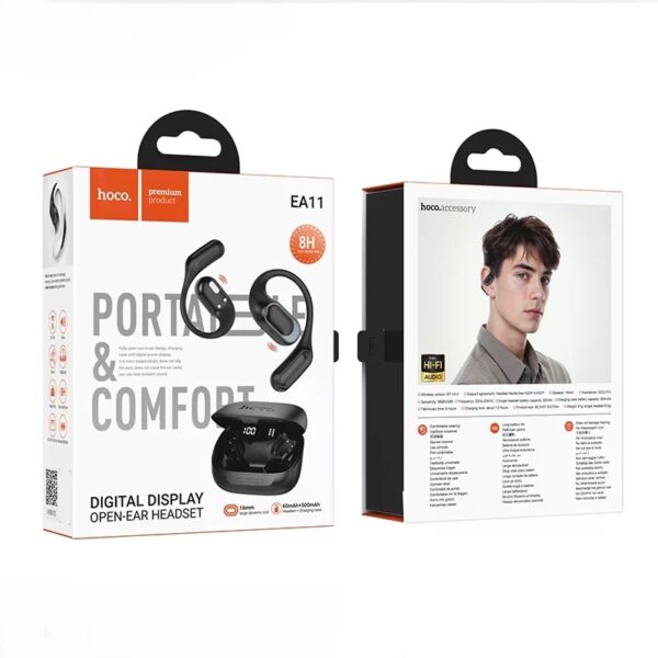 Hoco EA11 Honey open true wireless BT headset black