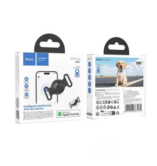 Hoco E91C Tiger intelligent positioning anti-lost device(pet collar type) white