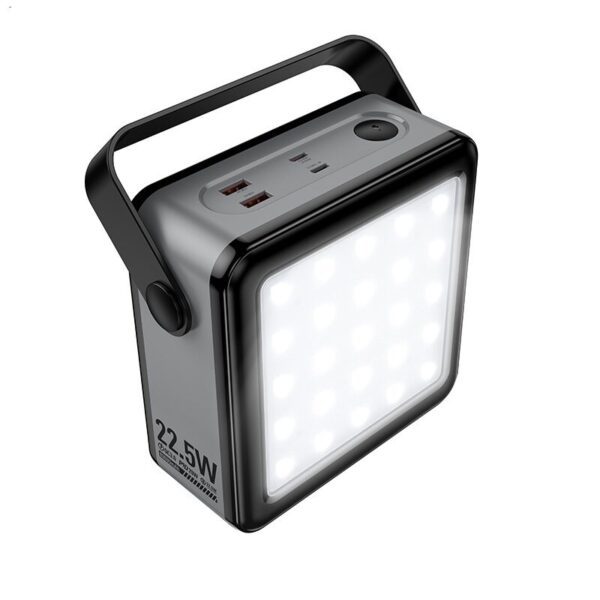 6942007663625 Hoco J161 Power 22.5W+PD20W fully compatible power bank with lighting(80000mAh) black and gray