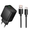 Hoco C157A Smart PD30W+QC3.0 multi-protocol charger set(Type-C)(EU) black