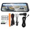 6942007664219 Hoco DV16 9.66-inch streaming media driving recorder(dual-channel with rear camera) black