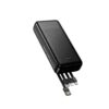 Hoco J163A Wonderful power bank with 4 cables(20000mAh) black