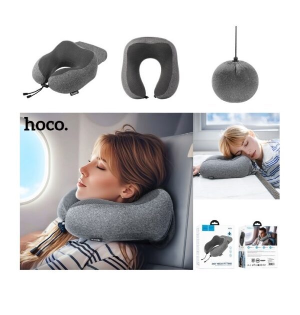 Hoco HX70 slow rebound memory foam U-shaped pillow black