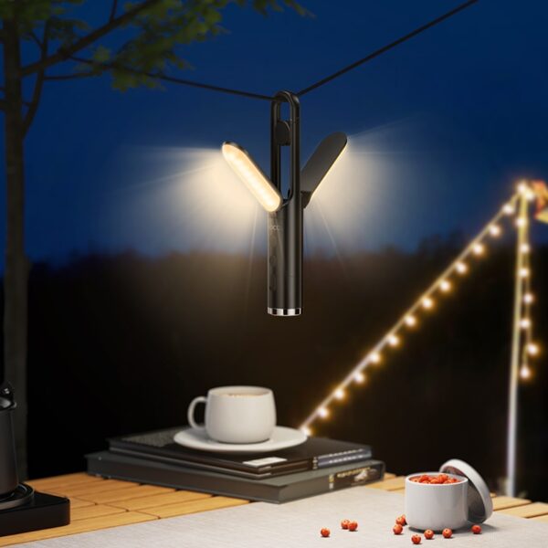 6942007664684 Hoco HX13 multifunctional camping light black