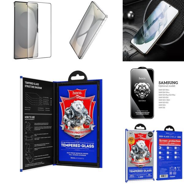 Hoco Bear Shield series full screen HD tempered glass SAM S23/S22(A888) black