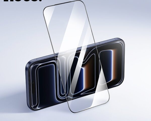 6942007665605-3 Hoco Bear defense series full screen HD anti static tempered glass set iP15 Pro Max(10PCS)(G777) black