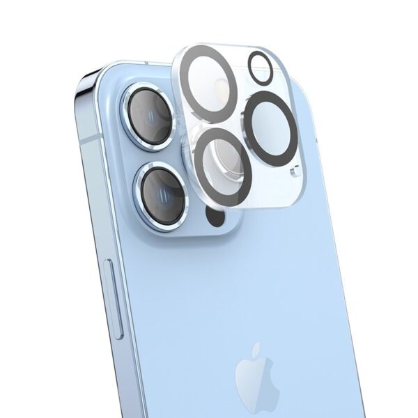 Hoco 3D metal frame lens film iP15/15 Plus(V13) black