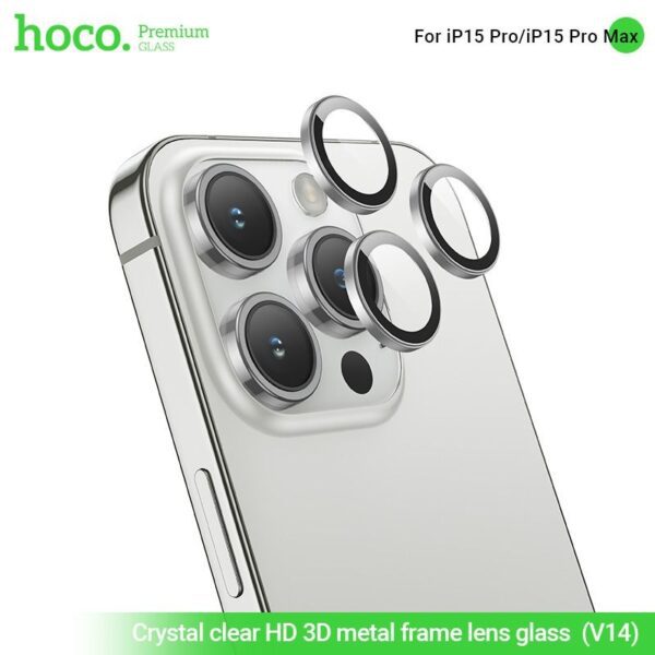 Hoco Crystal clear HD 3D metal frame lens glass iP17 Air(V14) black