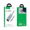 Hoco HB1D 4-in-1 converter(USB to USB2.0*3+RJ45) metal gray