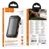 Hoco J164 Platinum solar dual lighting power bank(8000mAh) black