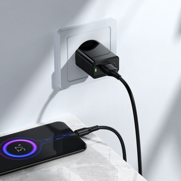 6942007670982 Hoco CS91A Leader single-port charger set(Micro)(EU) black
