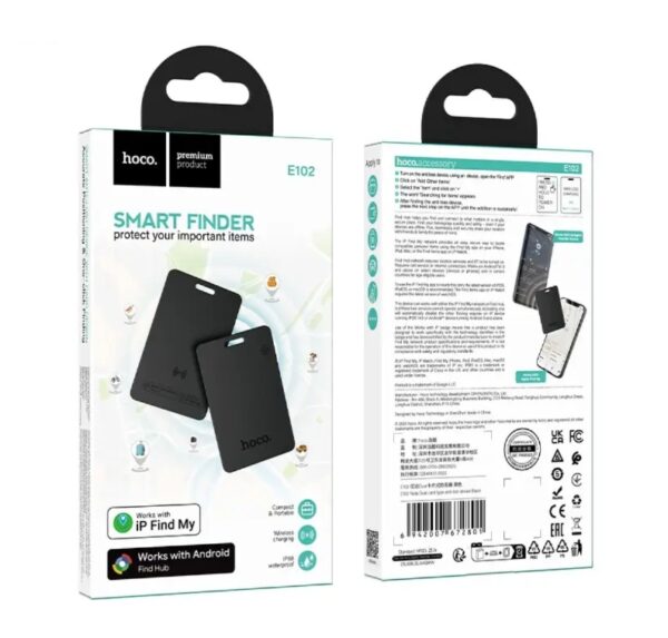 Hoco E102 Nida Dual card type anti-lost device black