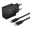Hoco N76 Star single port PD25W charger(EU) black