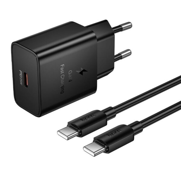 Hoco N76 Star single port PD25W charger(EU) black
