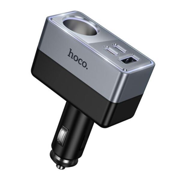 Hoco Z65A Smart cigarette lighter(PD45W/2C1A) car charger black