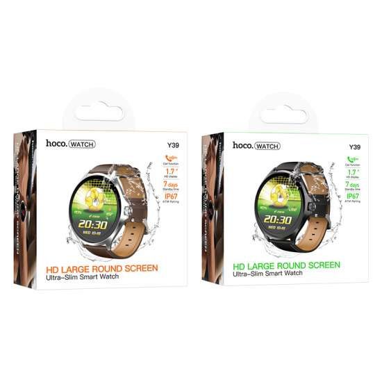 Hoco Y39 Smart watch(call version) black