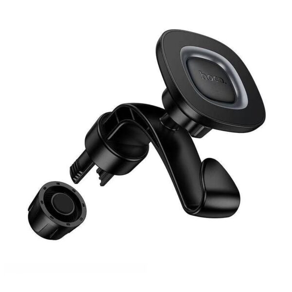 Hoco H99 Crown magnetic car holder(headrest) black metal gray