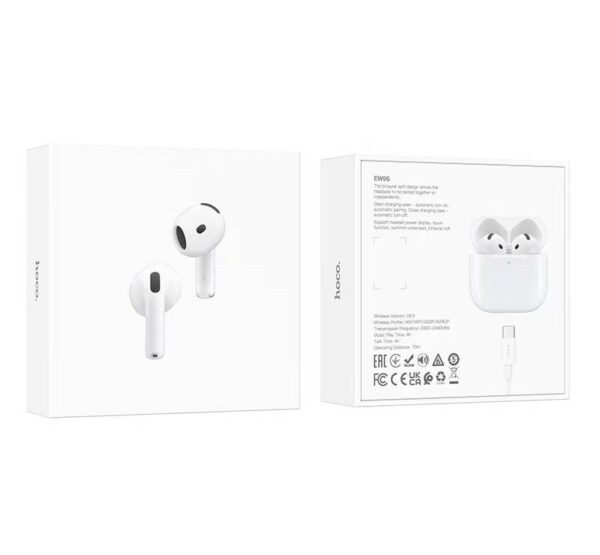6942007673693-2 Hoco EW95 True wireless stereo headset white