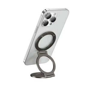 Hoco H102 Whale magnetic ring holder(multi-scene) metal grey