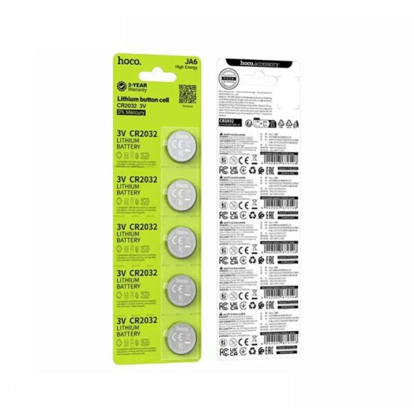Hoco JA6 Button battery CR2032(5PCS) silver