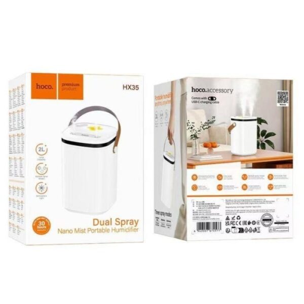 Hoco HX35 Mist 2L double spray humidifier white