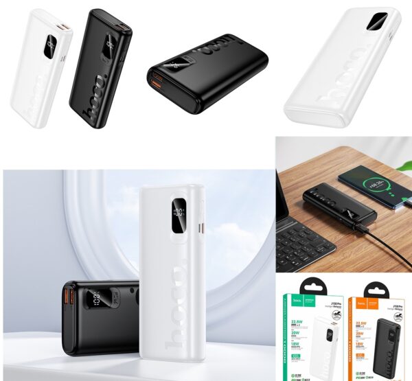 Hoco J158 Pro Runner 22.5W+PD20W fully compatible power bank(10000mAh) white