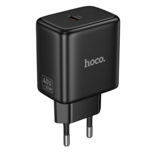 Hoco N83 Profit single port PD40W charger(EU) black
