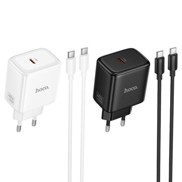 6942007677349-3 Hoco N83 Profit single port PD40W charger(EU) white