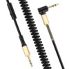 Hoco UPA02 AUX Spring Audio cable (with Mic) black