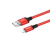 Hoco X14 Times speed lightning charging cable,(L=1M) red&black