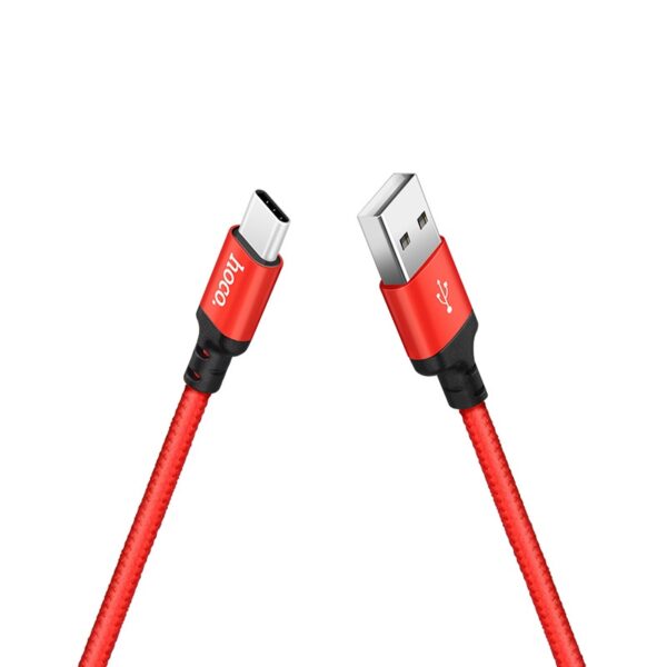 6957531062875 Hoco X14 Times speed type-c charging cable,(L=1M)black&red
