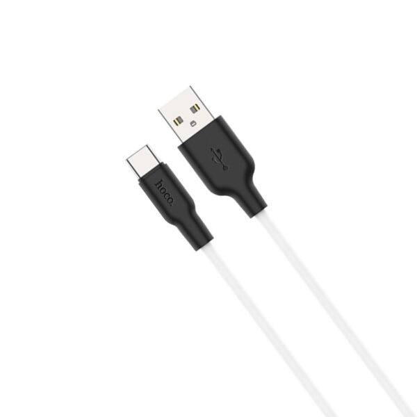 6957531071389-2 Hoco X21 Silicone micro charging cable black&white