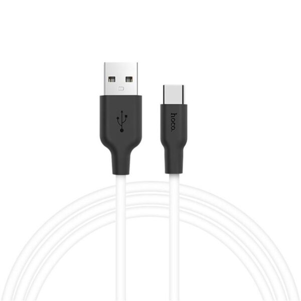 Hoco X21 Silicone Type-C charging cable black＆white