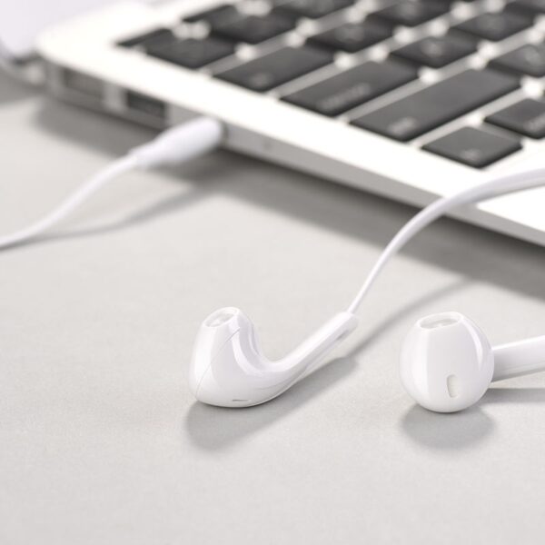 Hoco M39 Rhyme sound earphones with microphone white