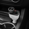 Hoco Z28 Power ocean cigarette lighter in-car charger with digital display white