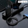 ACEFAST C1-01 USB-C to Lightning aluminum alloy charging data cable,black