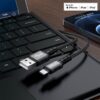 ACEFAST C1-02 USB-A to Lightning aluminum alloy charging data cable,black