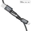 ACEFAST C1-02 USB-A to Lightning aluminum alloy charging data cable,black