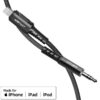 ACEFAST C1-06 Lightning to 3.5mm aluminum alloy audio cable gray