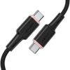ACEFAST C2-03 USB-C to USB-C zinc alloy silicone charging data cable,black