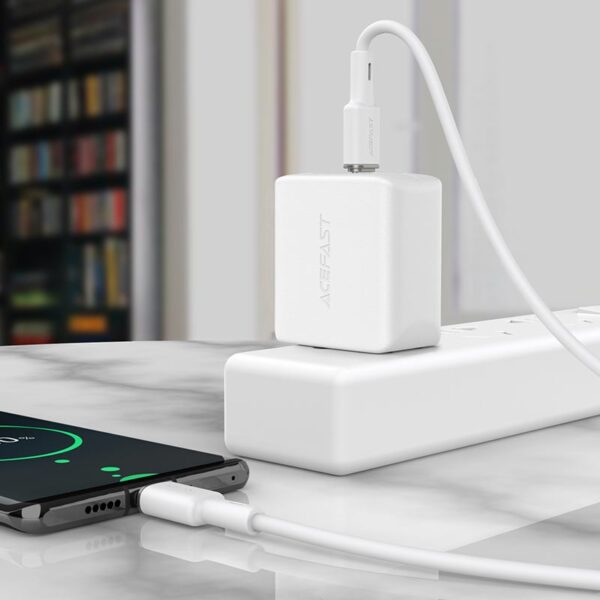 ACEFAST C2-03 USB-C to USB-C zinc alloy silicone charging data cable,black