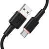 ACEFAST C2-04 USB-A to USB-C zinc alloy silicone charging data cable,black