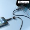 ACEFAST C3-01 USB-C to Lightning TPE charging data cable,black