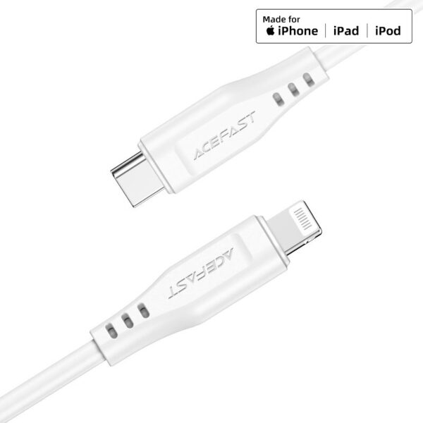 ACEFAST C3-01 USB-C to Lightning TPE charging data cable,black