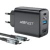 ACEFAST A17 65W GaN multi-function HUB charger set,black (EU)