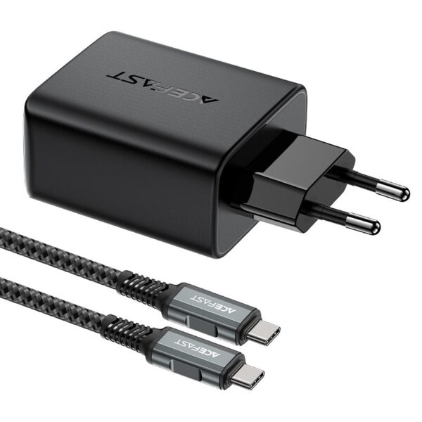 ACEFAST A17 65W GaN multi-function HUB charger set,black (EU)