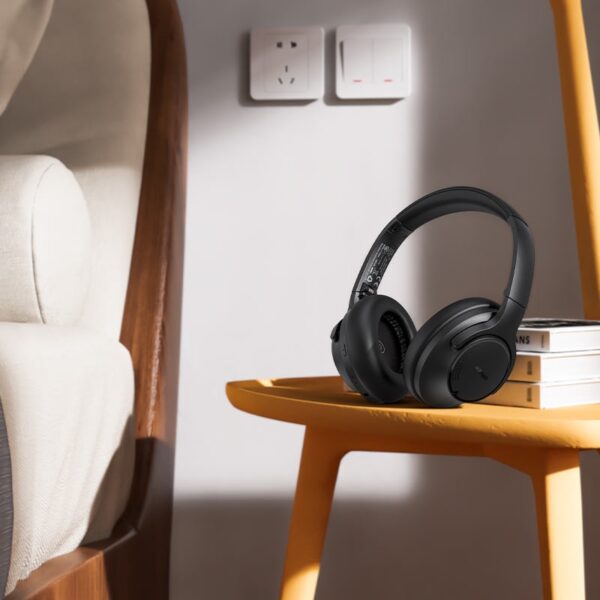 ACEFAST H1 hybrid active noise cancelling bluetooth headphone,black