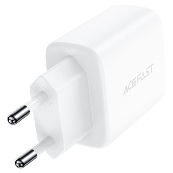 ACEFAST A25 PD20W (USB-C+USB-A) dual port charger,white (EU)
